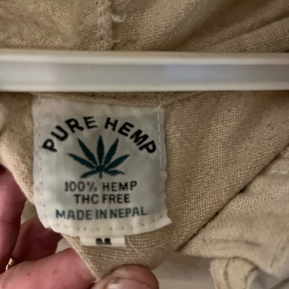 100% hemp hoodie kangaroo pocket - Picture 3 of 4